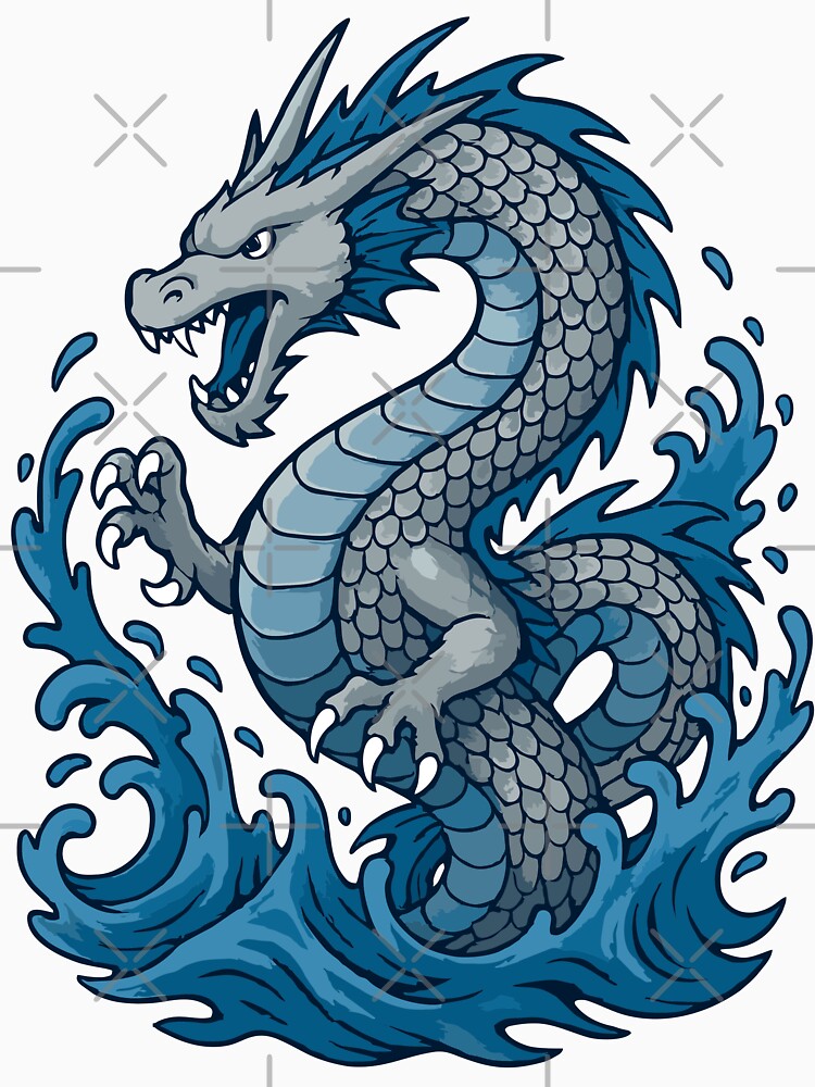 Blue Water Dragon by theOne_Design