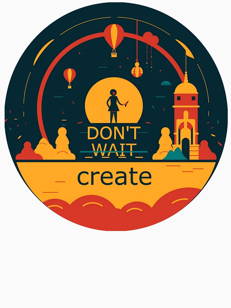 Don't wait. Create by LauraCPrint