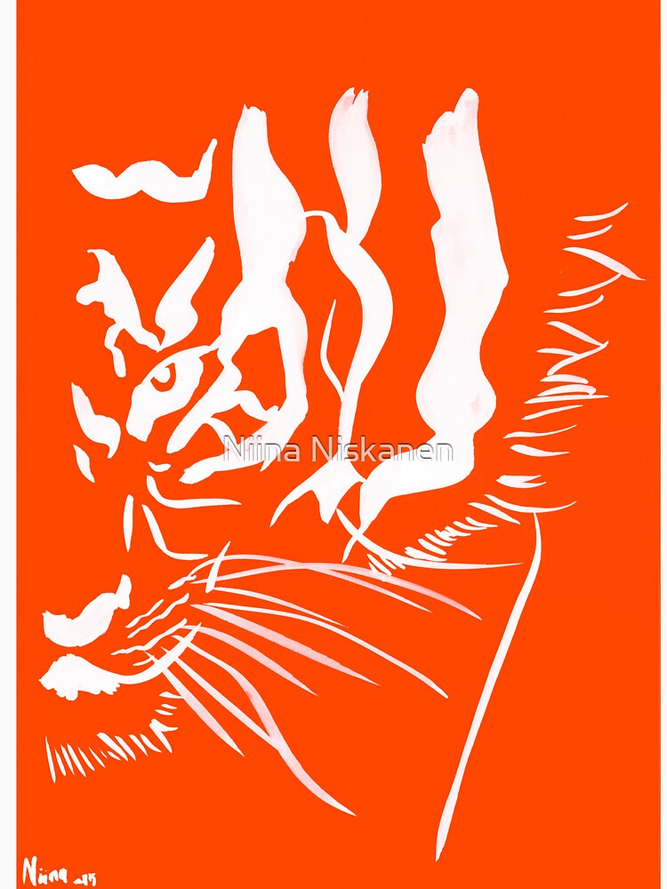 Eye of the Tiger - Orange & White by Niina  Niskanen