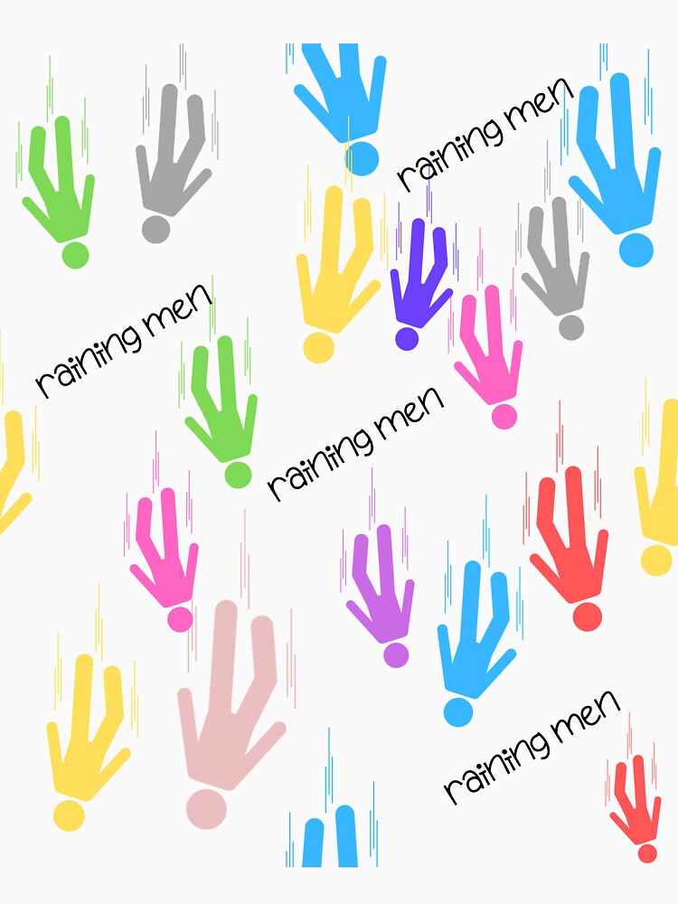 Raining colourful men by BritishDelights