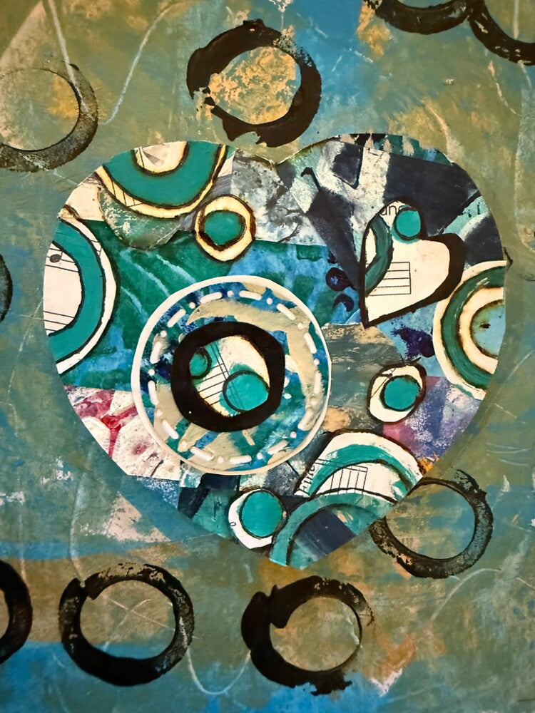 Abstract heart by Jenny Dean