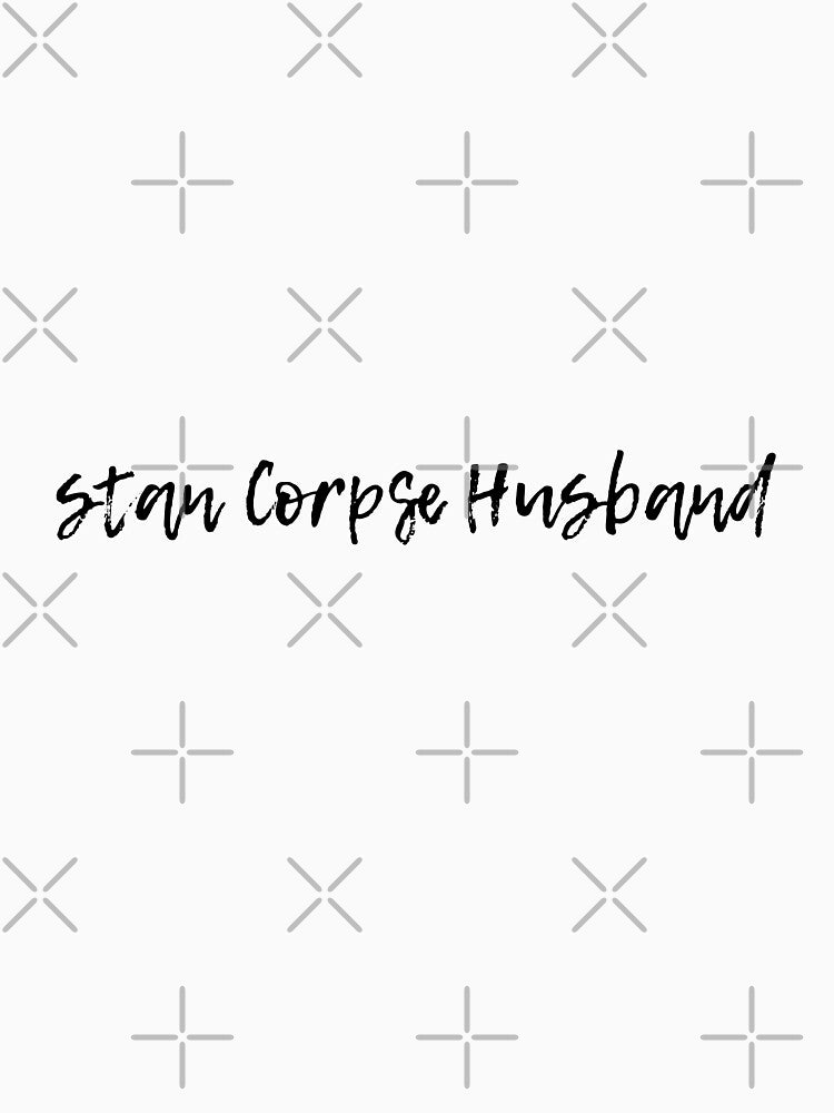 Stan Corpse Husband Typography Sticker by artsydoodles
