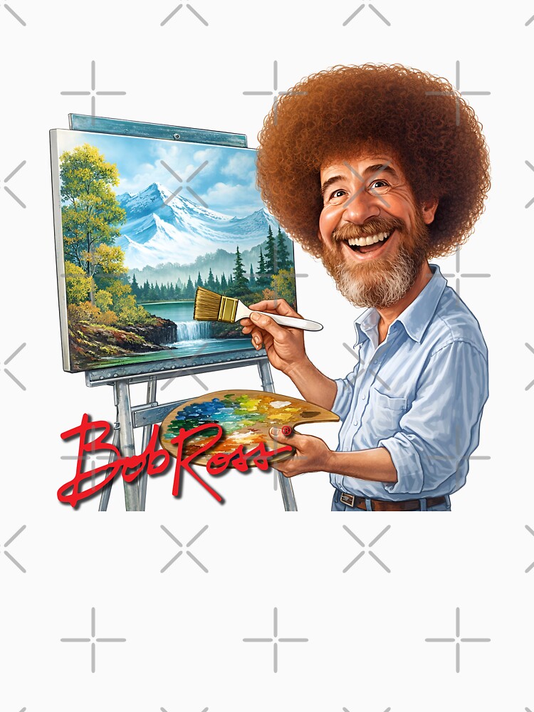Bob Ross Paints Happy Trees by JakeMauiDesign