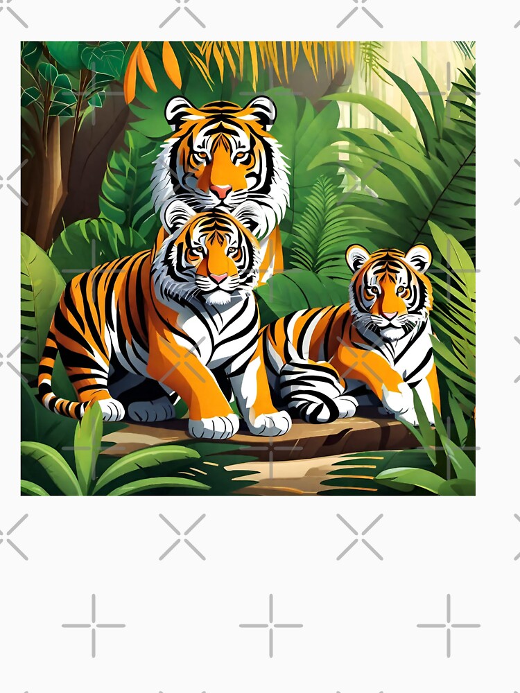 Beautiful Sumatra Tiger Family in the Jungle Amazon Forest by sportsimpact