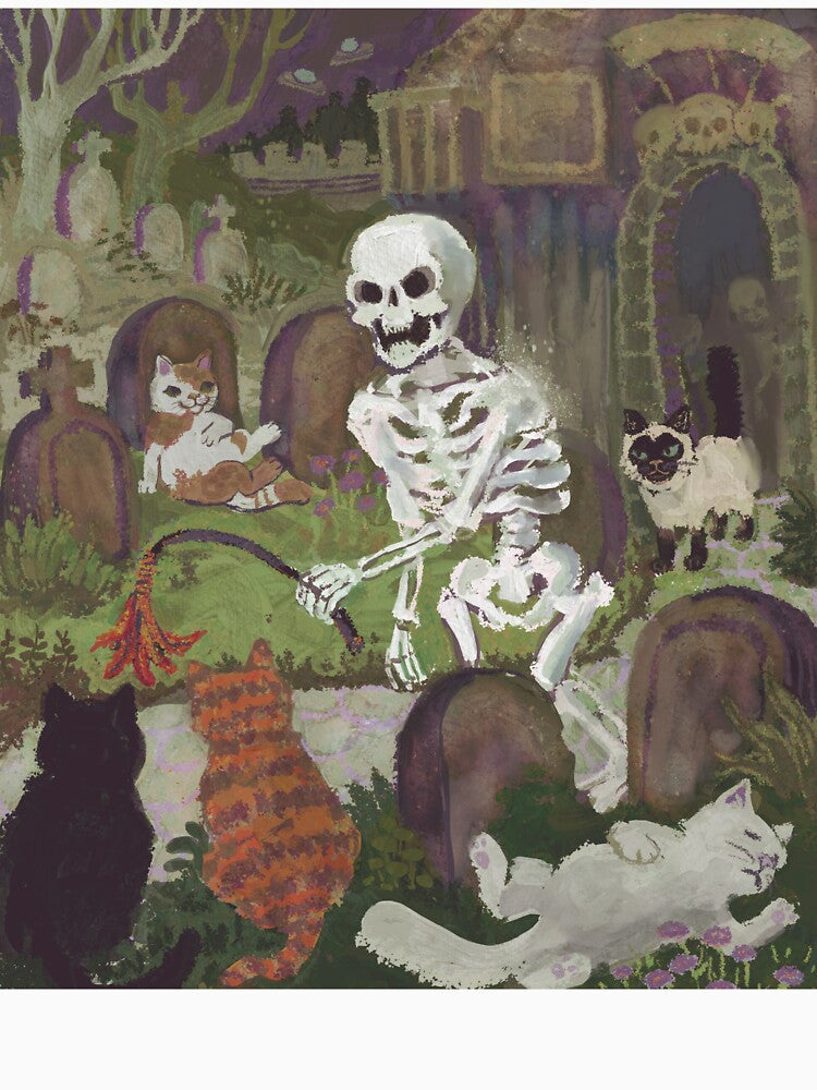 kittens that live in the cemetery and are not afraid because they do not understand the concept of death by guilhernunes