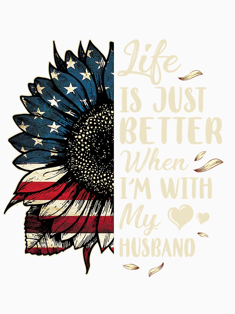 Life Is Just Better When Im With My Husband Skull Flag by DanielleNicolet