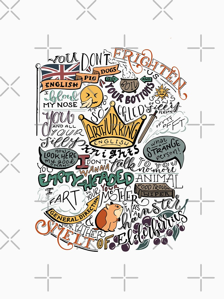 (Colorized) Monty Python French Castle Insults by catlashley