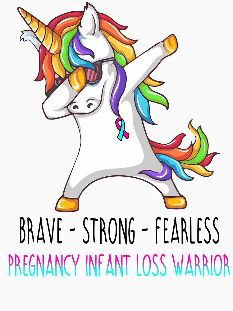 Pregnancy Infant Loss Warrior Brave Strong Fearless by deputylove