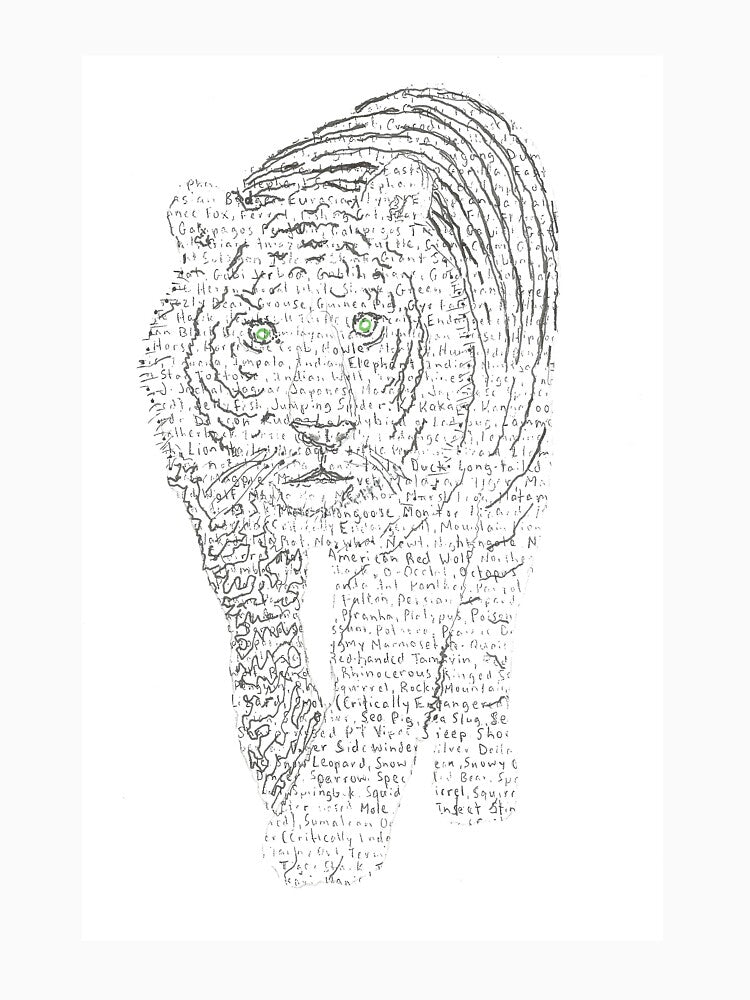 White Tiger word art by PFoolscap