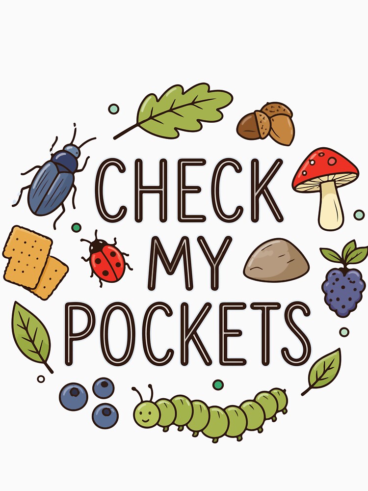 Check My Pockets Bug Catcher Kids Funny Bug Hunter Nature Explorer by kiralynstration