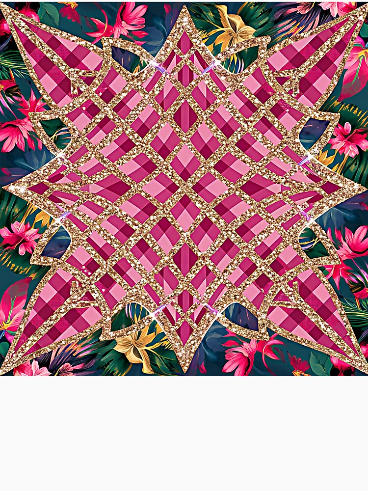 Luxe Pink & Gold Pattern Matching Family Outfits | Dogs & Cats by PinkGoddessLove