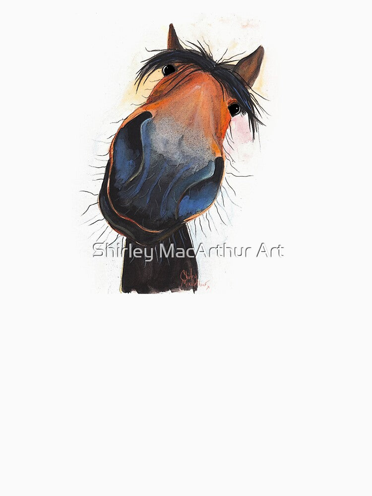 HORSE PRiNT 'HAPPY DAVE' BY SHIRLEY MACARTHUR by Shirley MacArthur Art