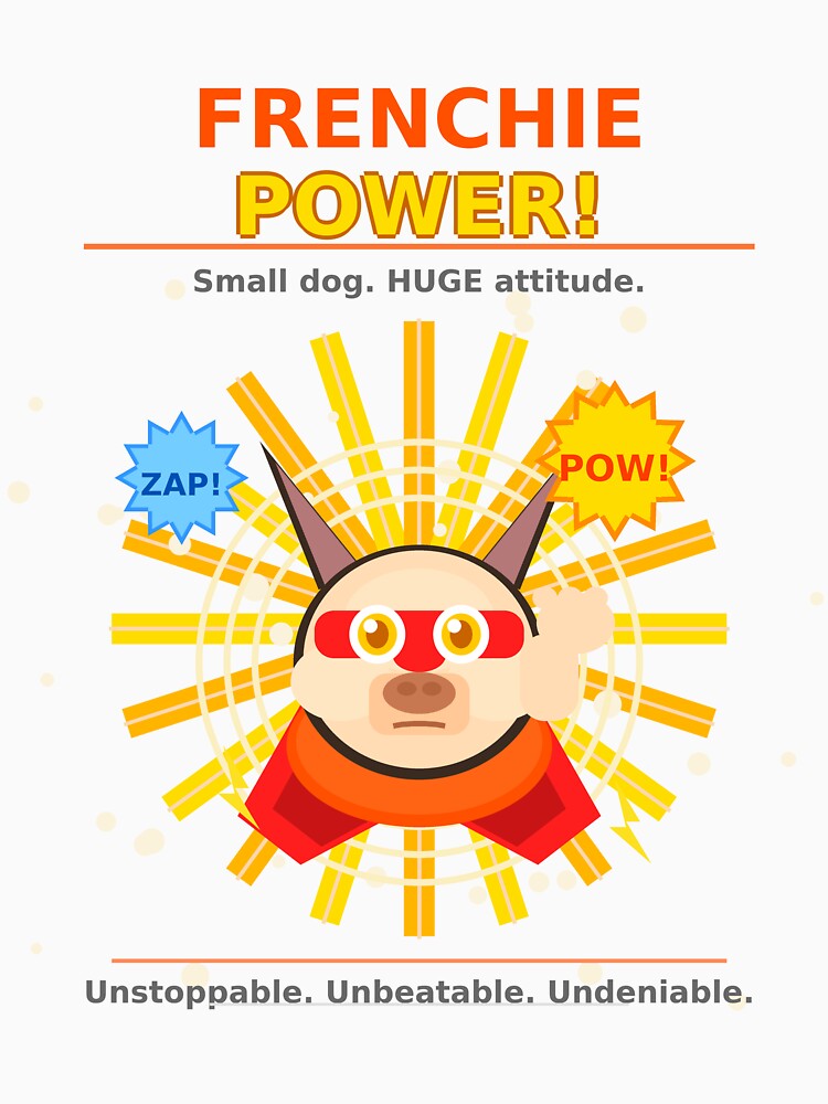 Frenchie Power Kids Superhero French Bulldog Funny Gift by madesignco.store