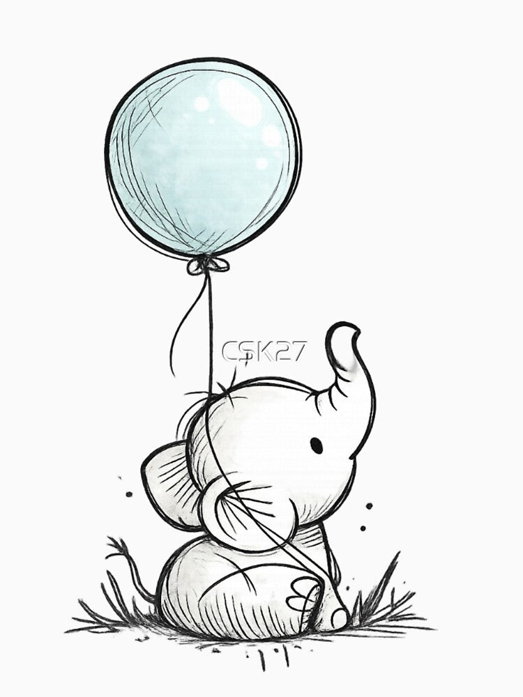 CSK 27 – Little Elephant with Balloon by CSK27