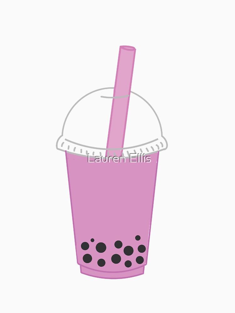 pink bubble tea by Lauren Ellis