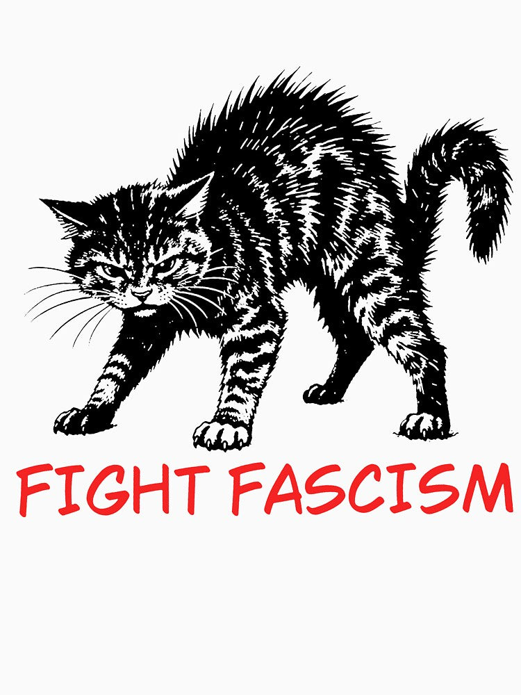 Fight Fascism Cat by RamneekFraty