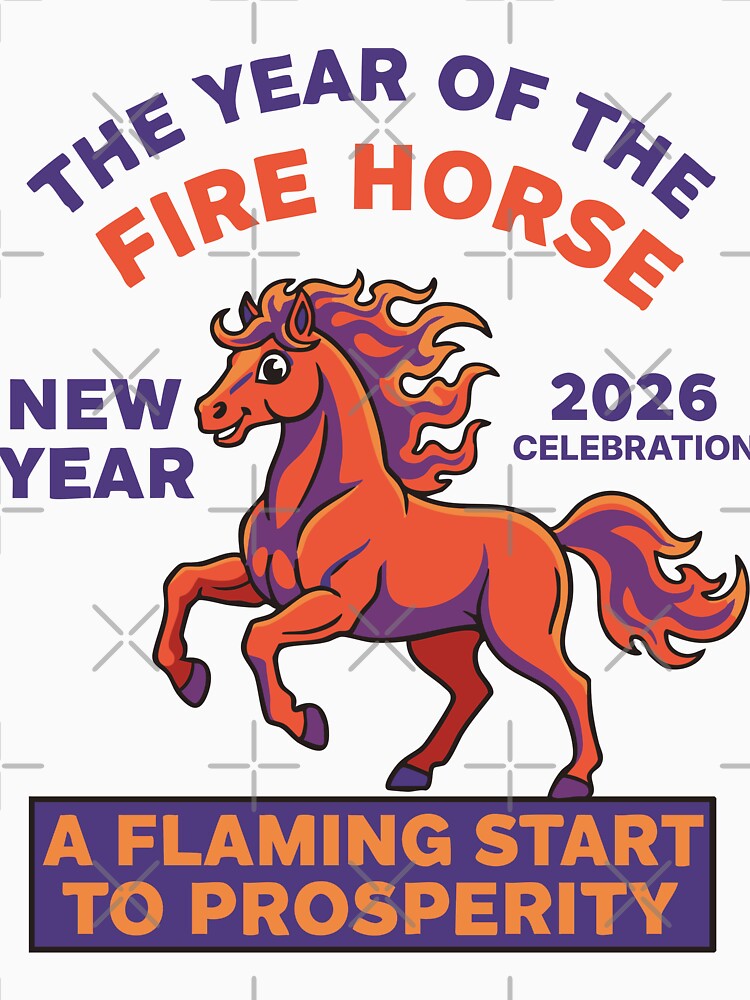 Year Of The Fire Horse 2026 New Year Celebration by LuminOrb