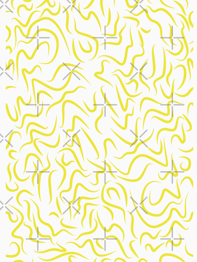 Groovy 70's patter aesthetic yellow + blue by Ray Sánchez