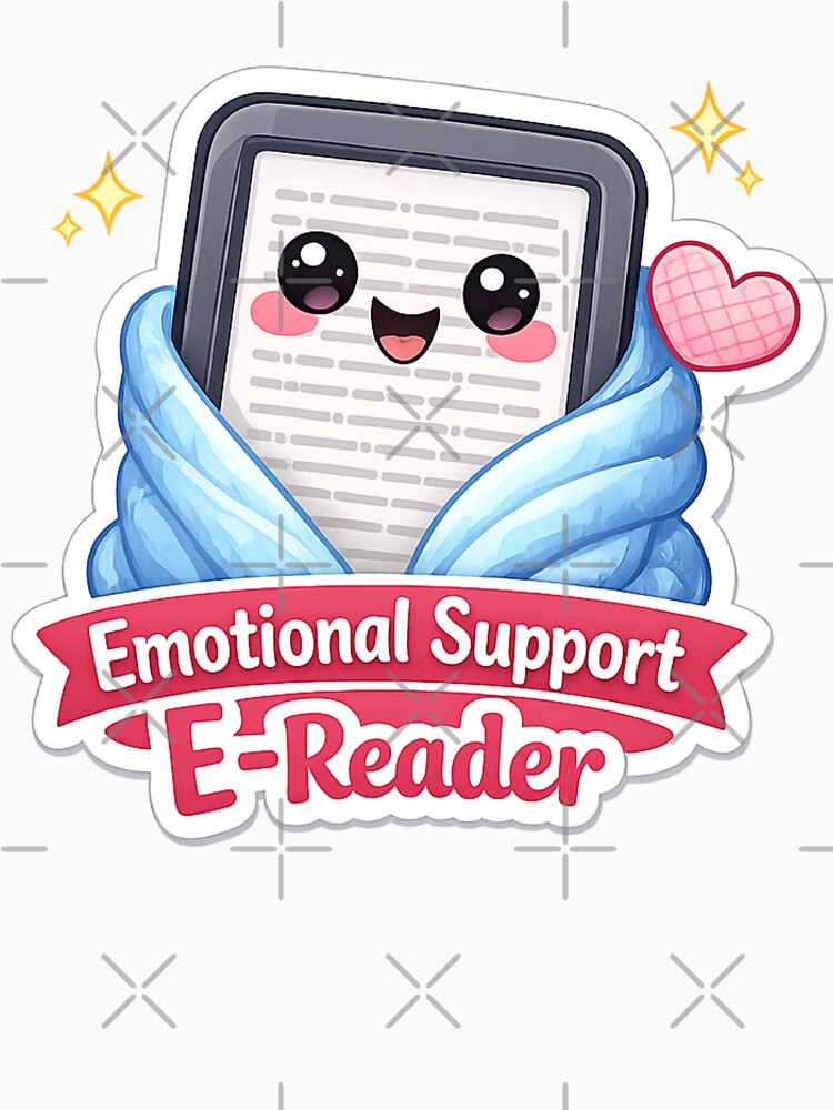 Emotional Support E-Reader by Lavoretty