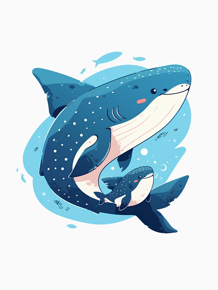 Mother and Baby Whale Sharks by Windy-market