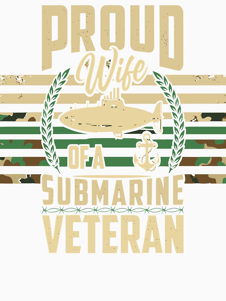 Proud Wife Submarine Veteran Flag by martinezkreativ