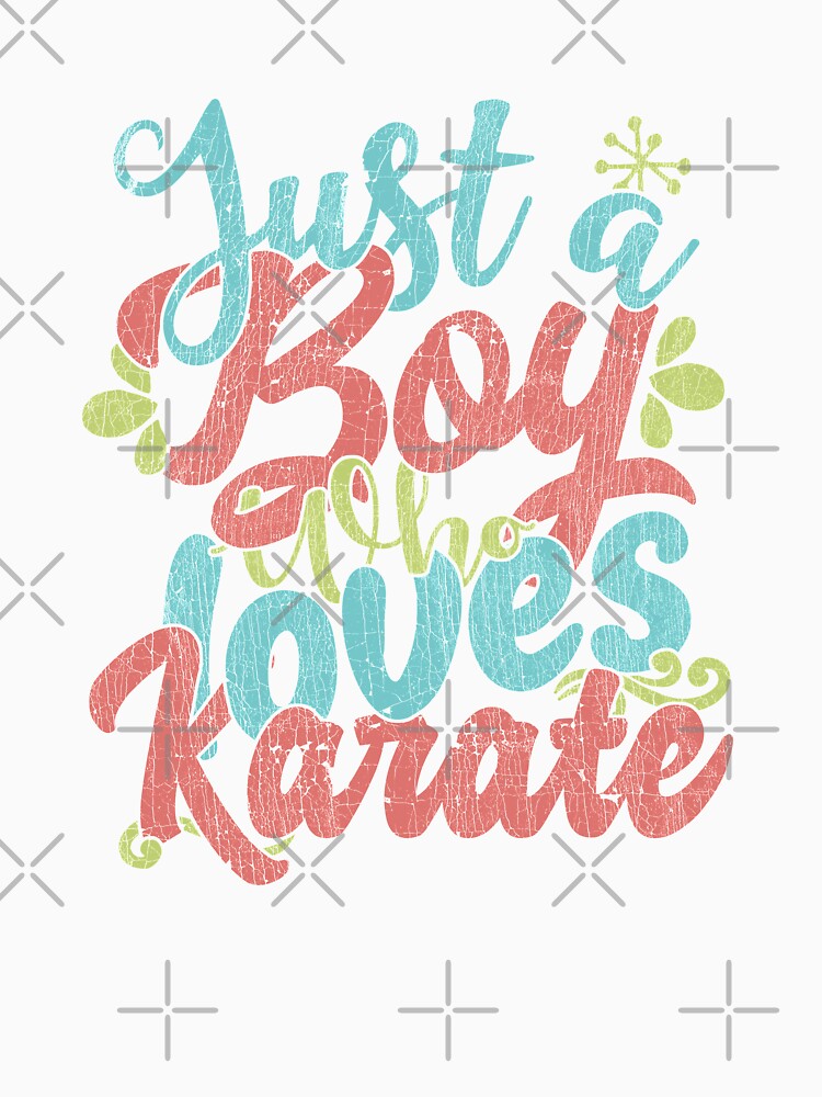 Just A Boy Who Loves Karate Gift graphic by theodoros20