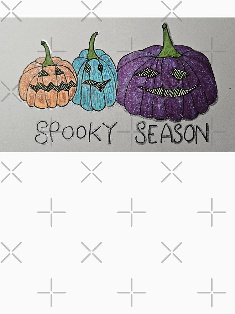 Spooky Season doodle art pumpkins by Fallen Angel Art by FallenAngelArt