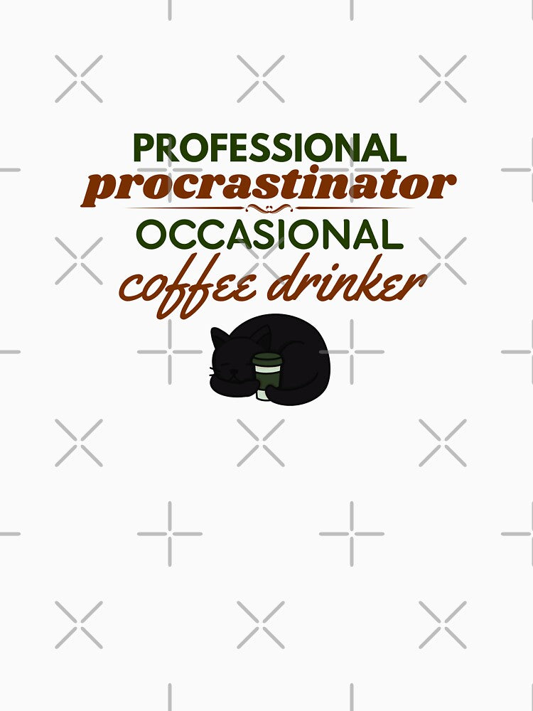 Professional Procrastinator Coffee Cat by CHERN-CHOM