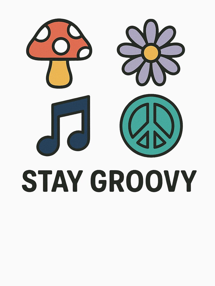 Stay Groovy – Psychedelic Icons in Retro Style by Elfonso