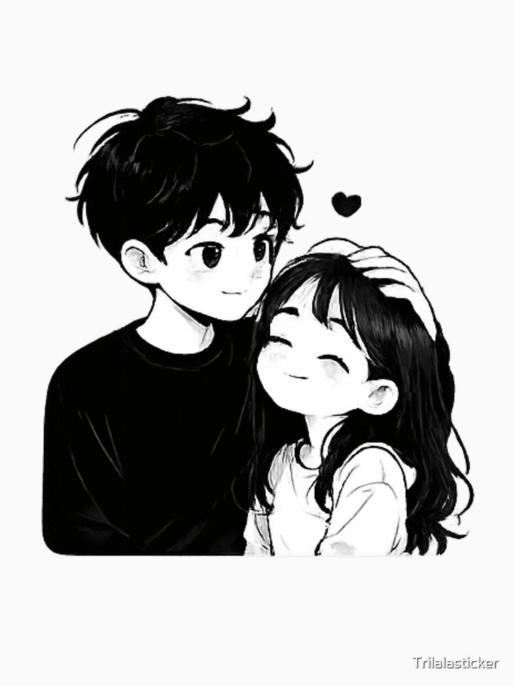Cute couple by Trilalasticker