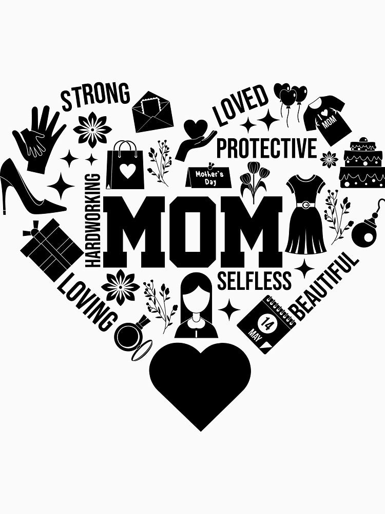 Mama Heart icons, Blessed Mom, Mom Shirt, Mom Life, Mother's Day, Mom, Gift for Mom, Cut File Cricut, Silhouette by smyniartco