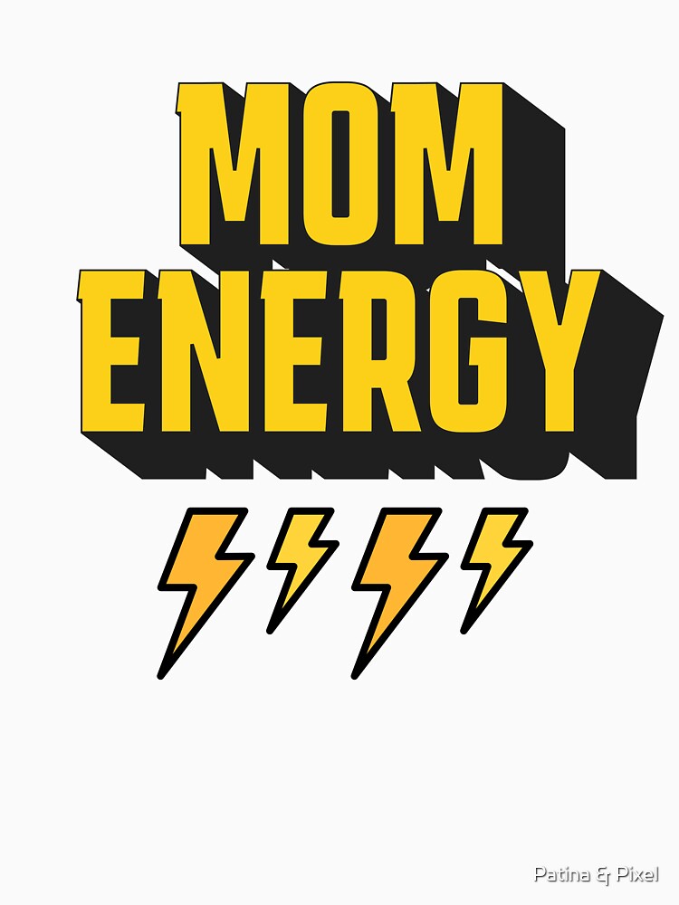 Mom Energy Bold Graphic Statement Gift by Patina & Pixel