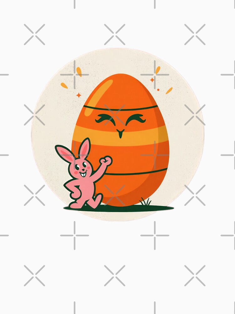 funny easter orange egg with bunny,Happy Easter,Easter Humor,Easter Day,funny easter design by Expressions-Sel