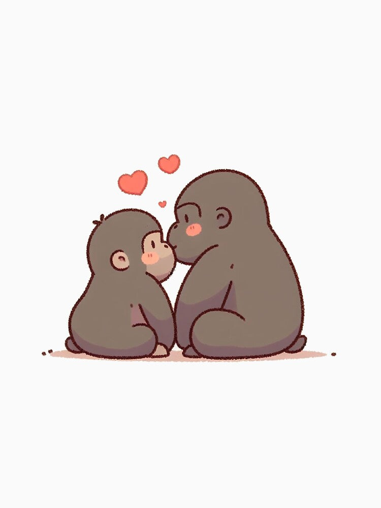 Gorilla Couple Valentine's Day by LemuellTrends