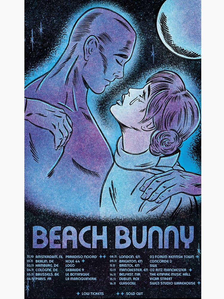 Beach Bunny Emotional Creature Tour Poster by Nics-designs