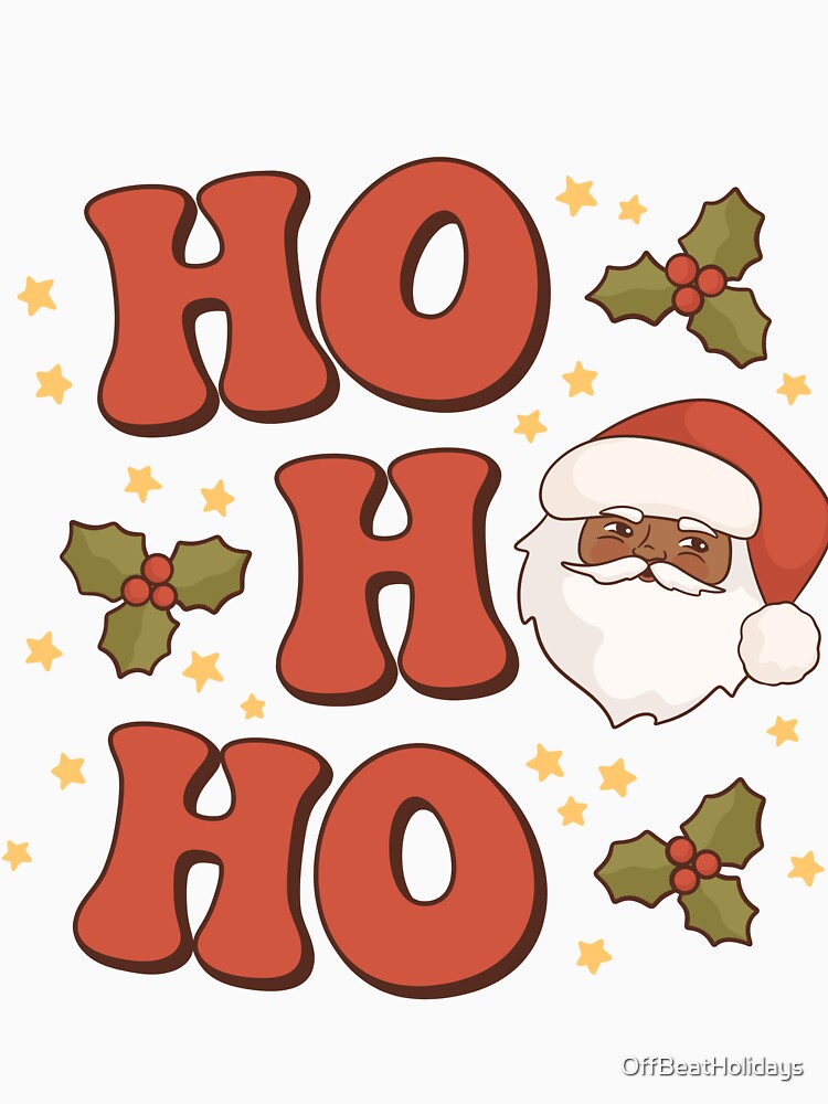Retro Vintage Black Santa Claus by OffBeatHolidays
