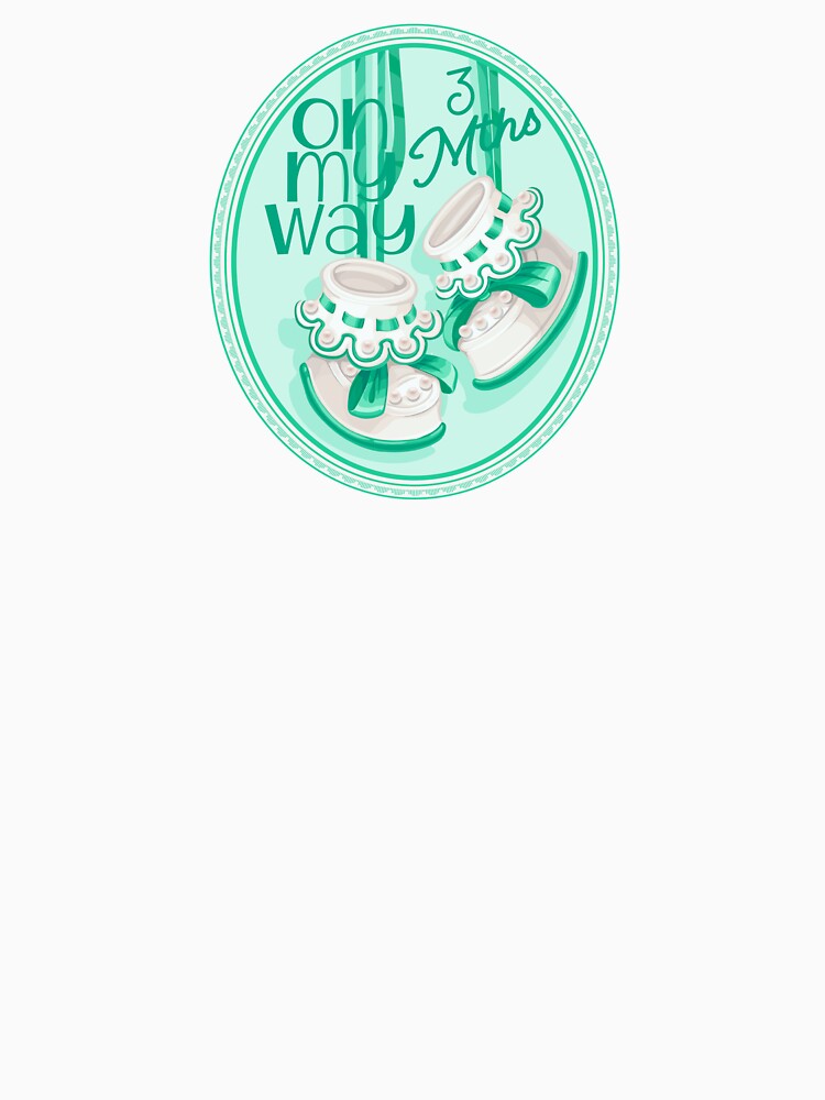 “On My Way - 3 Mths” Baby Green (Incl. Maternity & Baby Wear) by PawsitiveMum