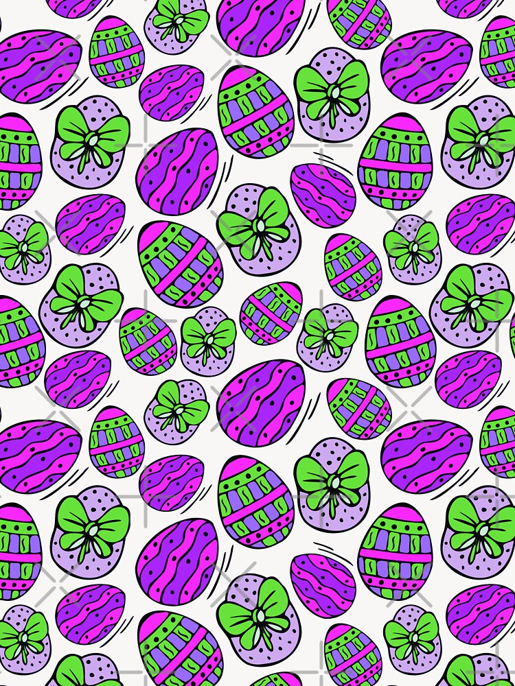 easter eggs, polka dots,art by cutecrazytshirt