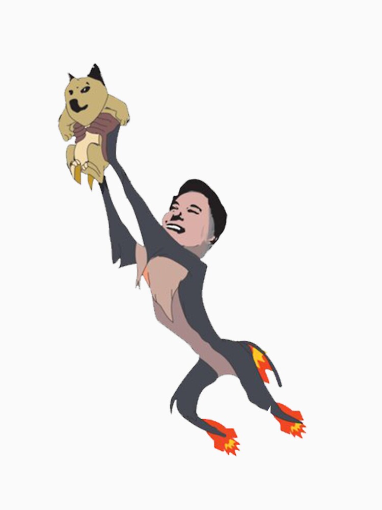 Elon musk holding small baby Doge by RichardParadi