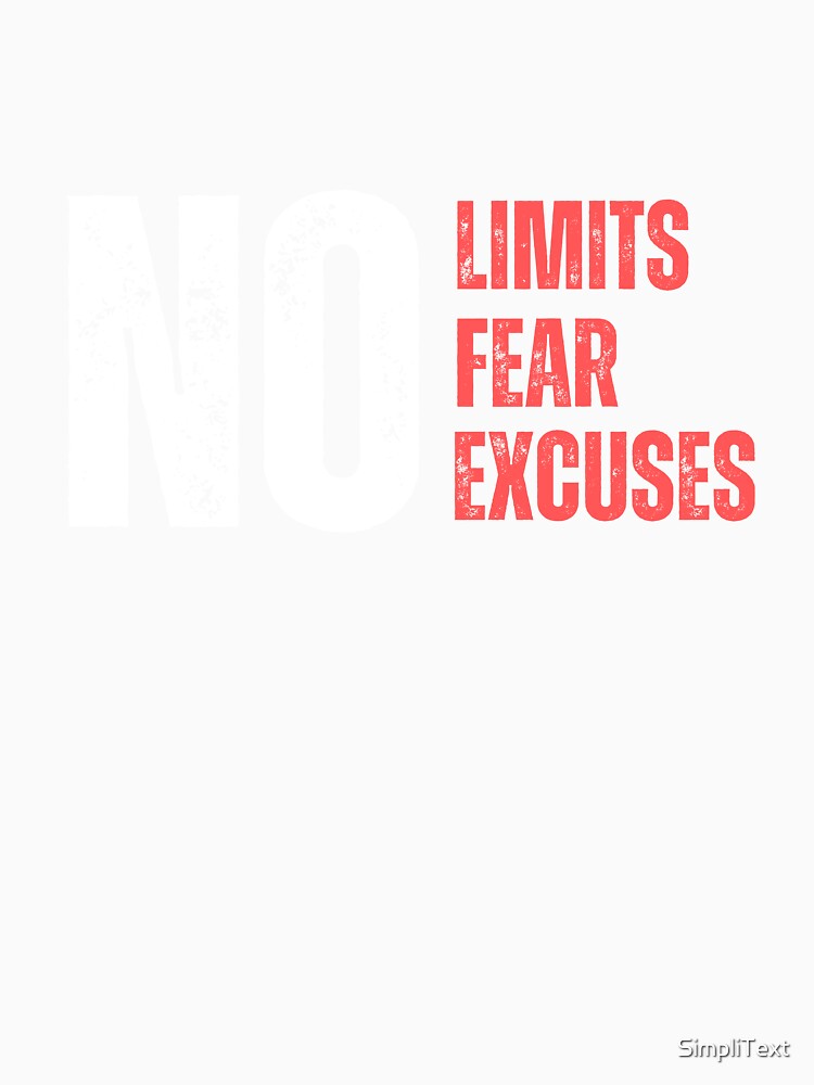 Motivational No Limits: Overcoming Fear and Excuses by SimpliText