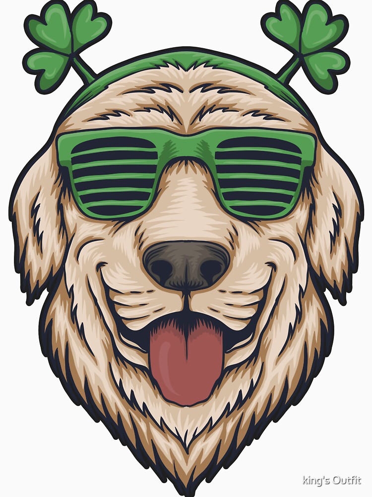 Dog head eyeglasses for st. patrick's day by king's Outfit