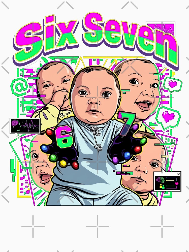 Gloving Niche Baby 67 Six Seven Hand Funny Ai Baby Meme by Kitkin