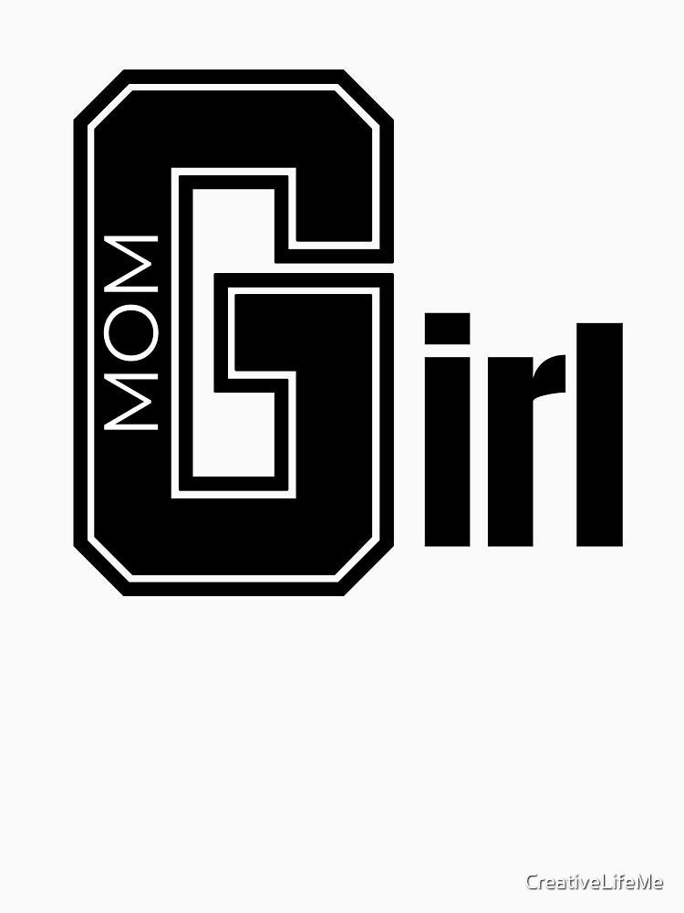Mom Girl – College Style Lettering | Retro Campus Look by CreativeLifeMe