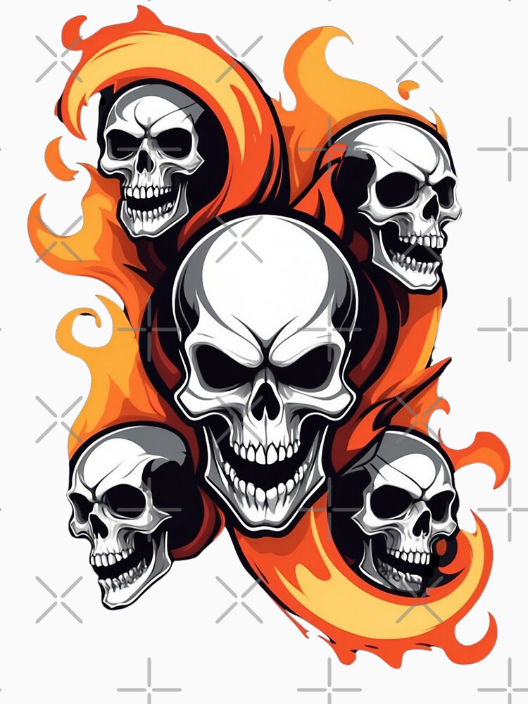 Fiery Skulls by OurGirlGertie