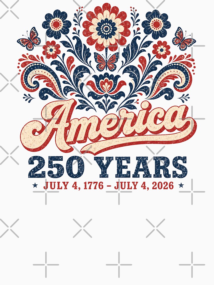 250 Anniversary USA Floral by NicowrmSArt
