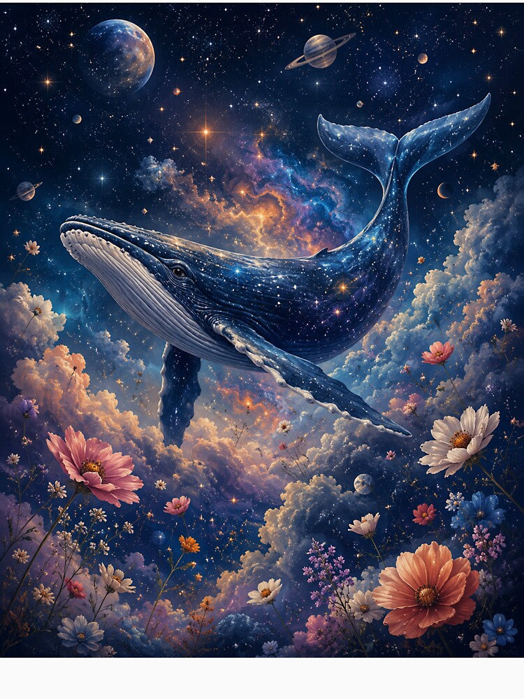 Cosmic Whale Dreamscape Poster by DrizzyV