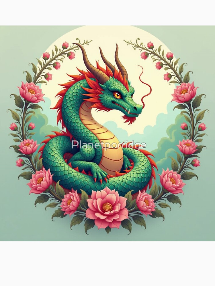 Dragon In Flowers by Planetporridge