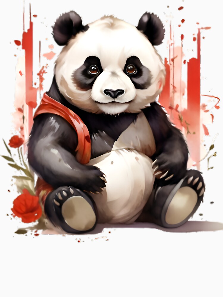 Beautiful Lazy Panda by PolygonPinnacle