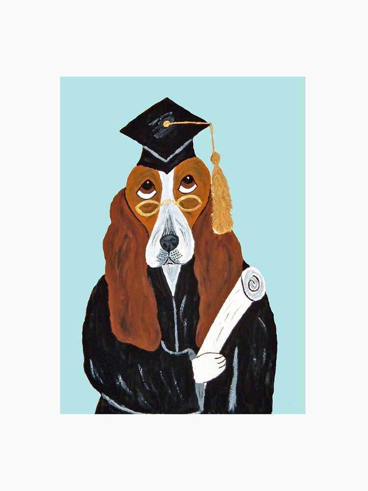 Basset Hound Graduate by Squirreldumplings