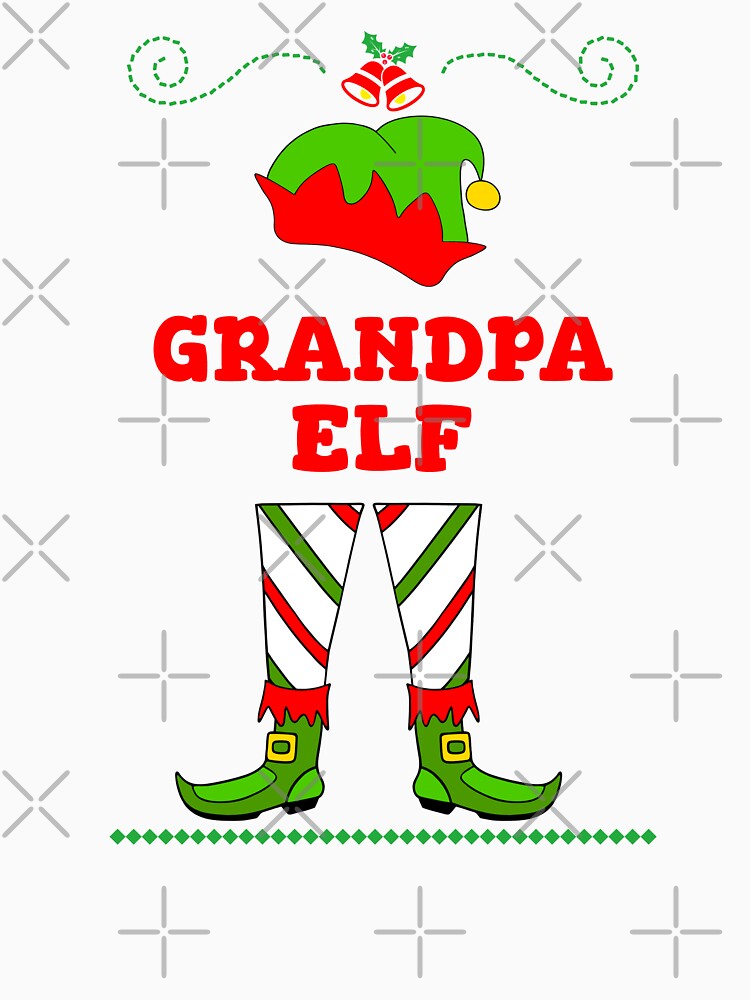 Elf Matching Grandpa by Sartoris Art